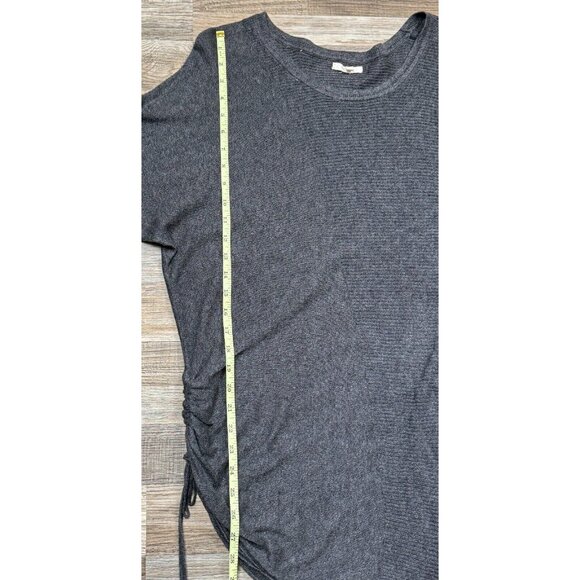 Maurices Womens Size 1 Gray Asymmetrical Knit Sweater Dress Tunic Top XL Knit - Picture 11 of 16